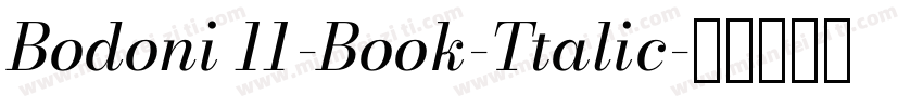 Bodoni 11-Book-Ttalic字体转换